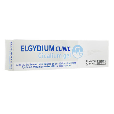 Image ELGYDIUM Clinic Cicalium gel d'aide au traitement des aphtes et lésions buccales tube 8ml