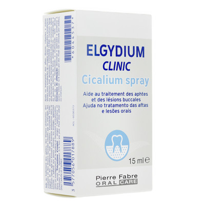 Image ELGYDIUM Clinic Cicalium spray d'aide au traitement des aphtes et lésions buccales flacon 15ml